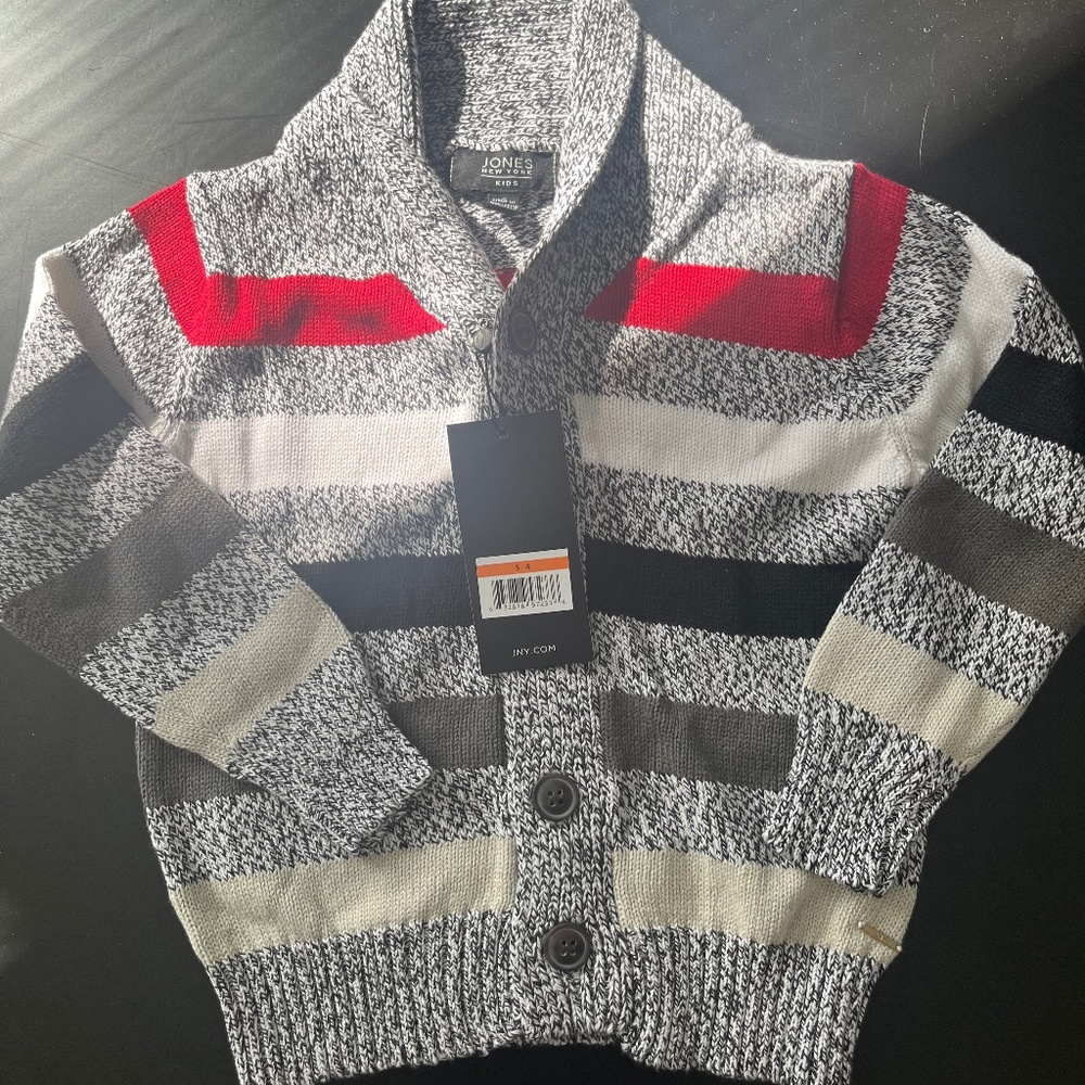 Jones New York toddler boys striped cardigan